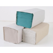Papierové uteráky skladané ZZ 1-vrstvové zelené